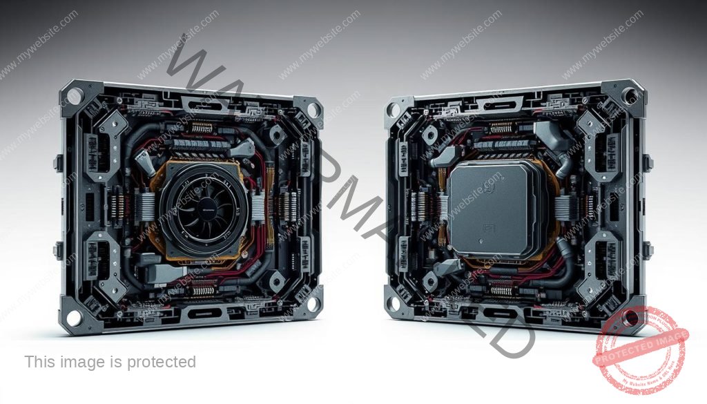 Realistic HDR cores with detailed metallic textures and intricate inner workings, showcasing the technical complexity and advanced specifications of 4K IPTV devices. Bright, crisp lighting highlighting the sophisticated, cutting-edge design from multiple angles. Clean, minimalist background to emphasize the precision engineering and high-end components. Evoke a sense of power, efficiency, and state-of-the-art technology fitting the "Características e Especificações Técnicas de Dispositivos" section of the article. Realistic HDR cores with detailed metallic textures and intricate inner workings, showcasing the technical complexity and advanced specifications of 4K IPTV devices. Bright, crisp lighting highlighting the sophisticated, cutting-edge design from multiple angles. Clean, minimalist background to emphasize the precision engineering and high-end components. Evoke a sense of power, efficiency, and state-of-the-art technology fitting the "Características e Especificações Técnicas de Dispositivos" section of the article.